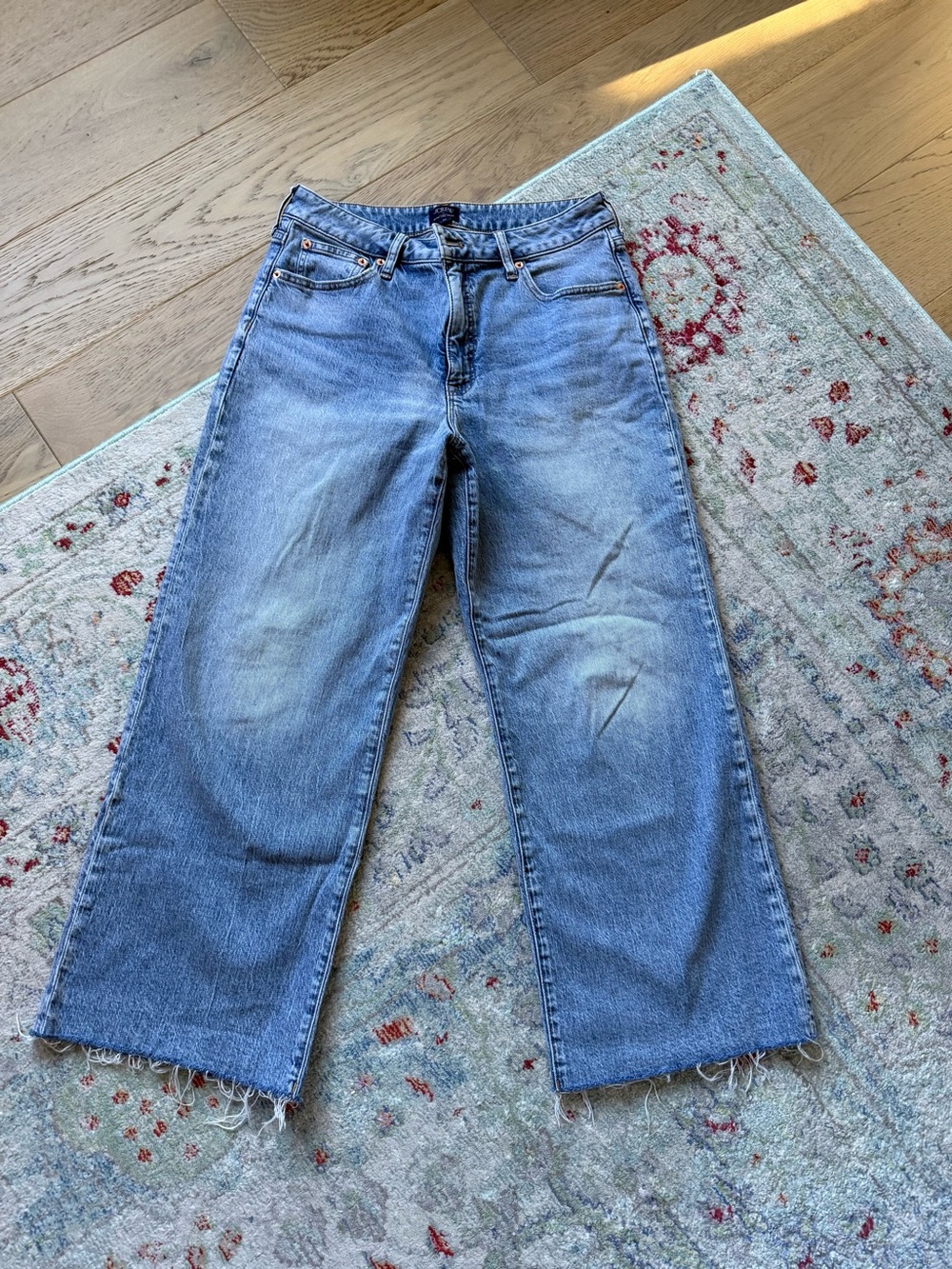 J. Crew Classic Wide-Leg Women's Jeans in Light Blue